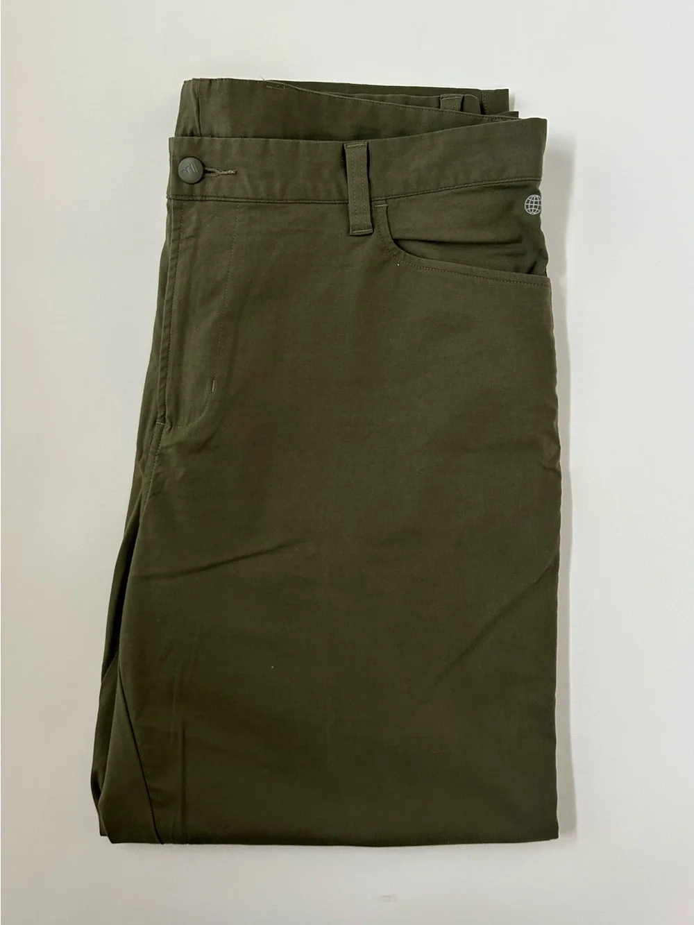 adidas Men's Olive Green Casual Pants